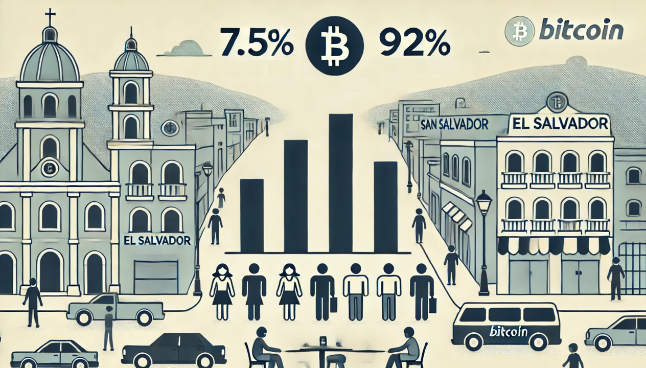 Featured image for “Solo el 7,5% de los ciudadanos utiliza Bitcoin en El Salvador, según encuesta”